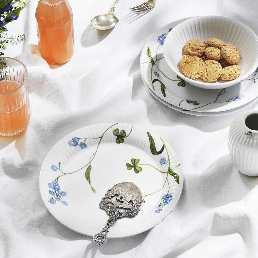 Hammershøi Summer Tallerken Ø22 cm Forglemmigej